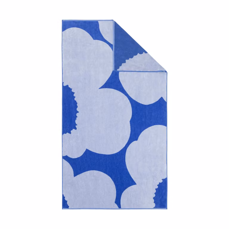 Marimekko Iso Unikko badhanddoek Blue-blue lilac, 100 x 180 cm