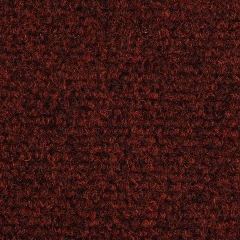 15 Stuks Zelfklevende Trapmatten Rood Vilt - Antislip en Geluidsdempend - Breedte: 54 cm, Diepte: 16 cm