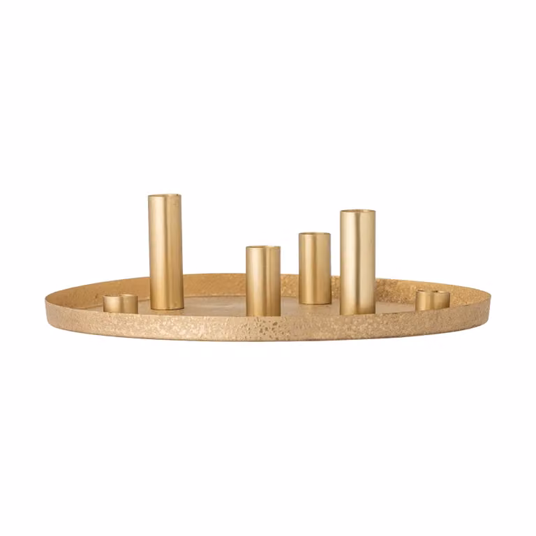 Bloomingville Maxime adventskandelaar Goud Ø30 cm