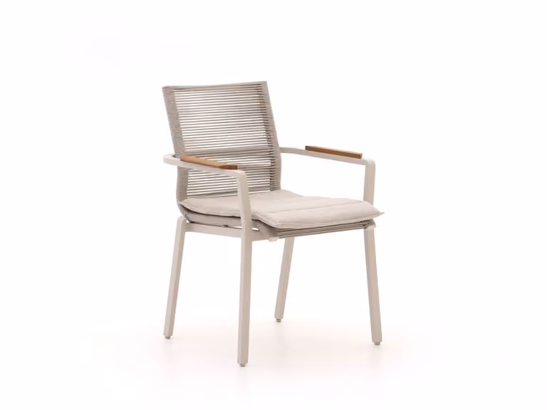 Bellagio Marudo Dining tuinstoel met touw in Taupe/Beige