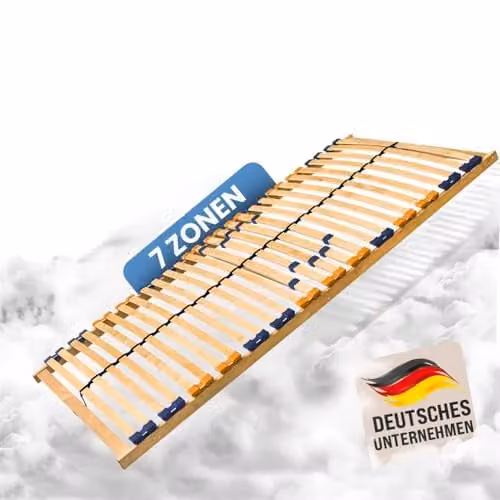 Coemo Multira 7-zone lattenbodem met middenriem, stijf, 28 latten, B/D: 70 x 200 cm