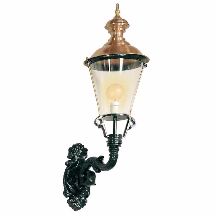 KS Verlichting Wandlamp Volendam Nostalgie - Zwart