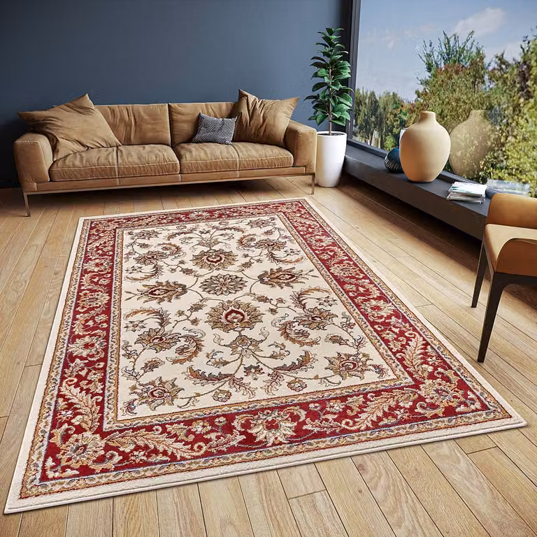 home24 Oosters vloerkleed Reni beige/rood B: 120 cm, D: 170 cm