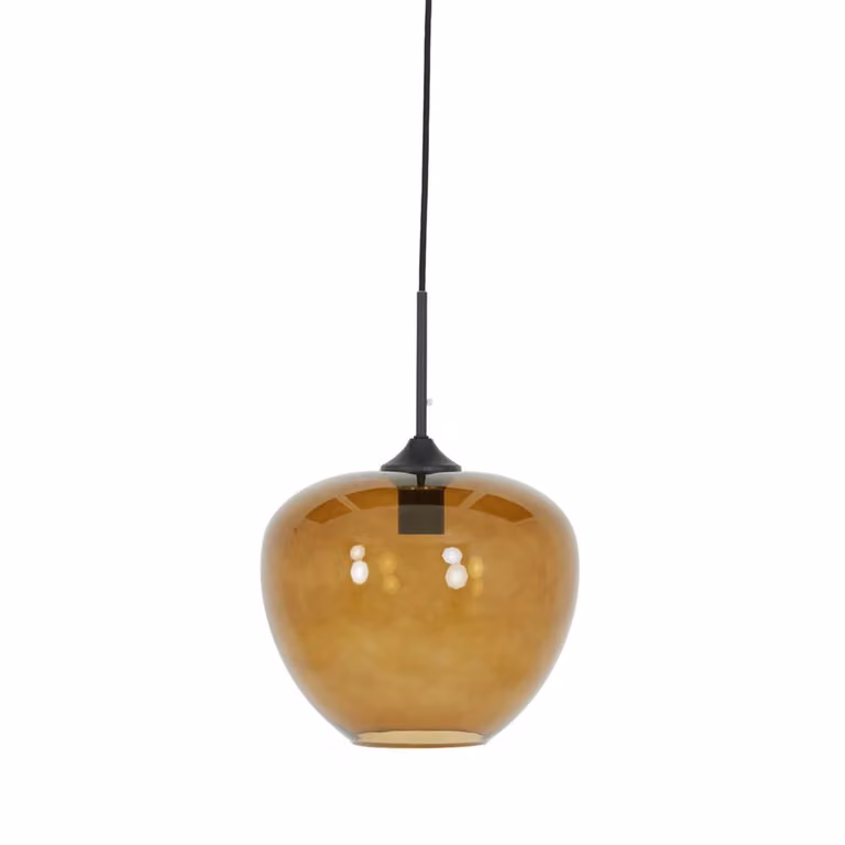 Light & Living Mayson Hanglamp - Amber/Bruin - Ø 30 cm