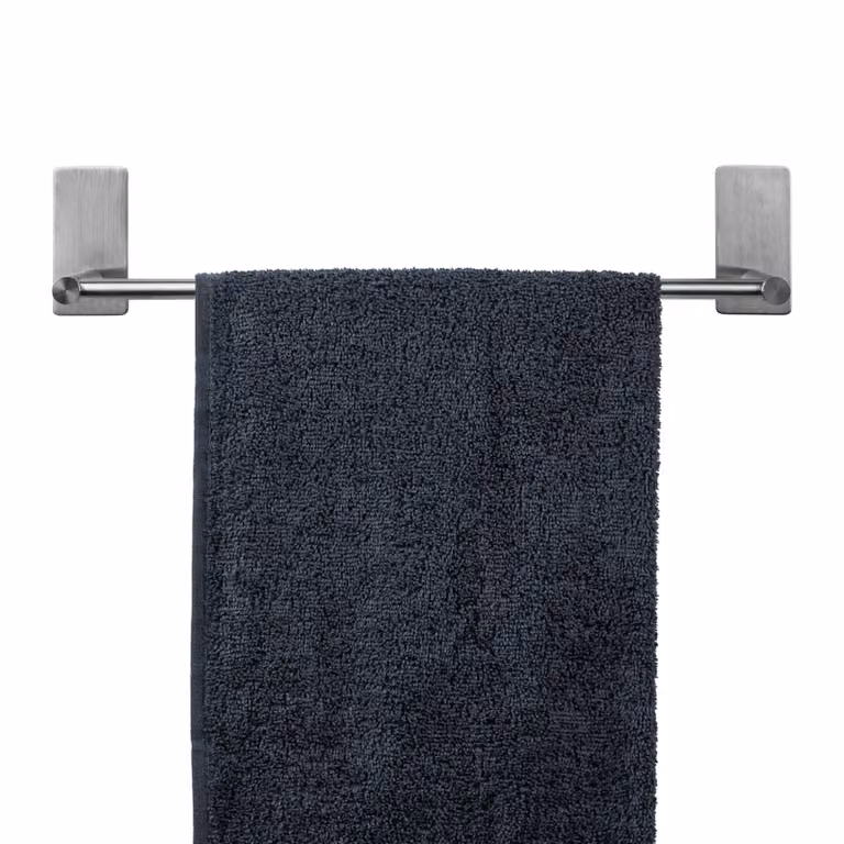 QUVIO Handdoekhouder RVS Zilver B/D/H: 45 x 9 x 6 cm
