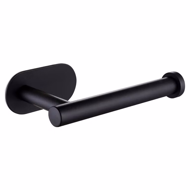 XIVADA Toiletrolhouder Nino - Rvs - Zelfklevend - Zwart
