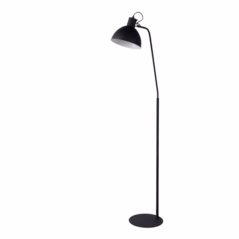Lucide Shadi verstelbare vloerlamp zwart metalen industrieel design