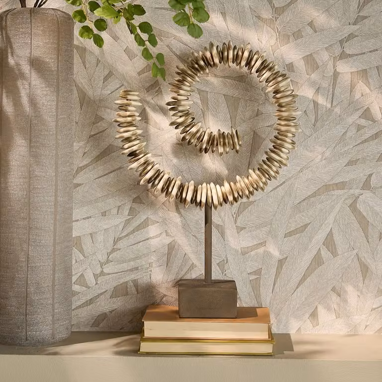 Rivièra Maison Ornament Sundra Abstract Modern - Beige - Hoogte: 48 cm