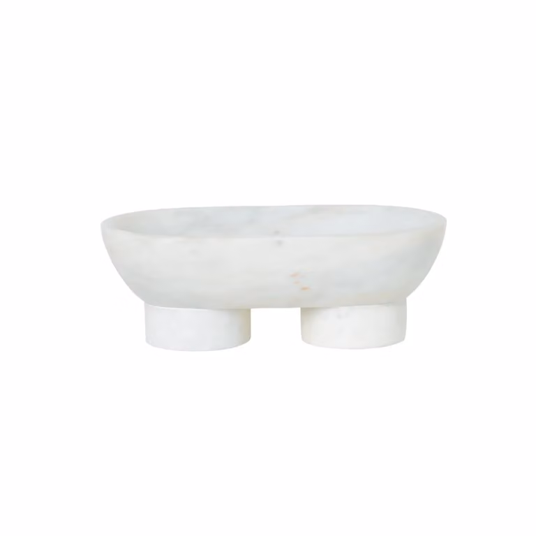 Ferm Living Alza ovale schaal wit