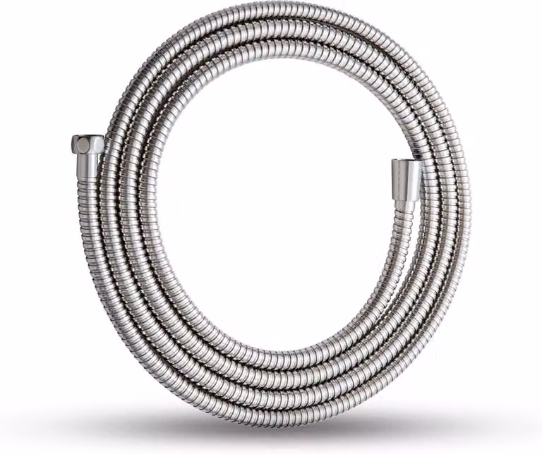 Flexibele RVS Doucheslang van 3 m, G1/2 Inch, Kinkbestendig en Lekvrij, Zilver/Zwart