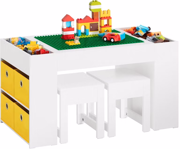 SoBuy KMB75-W Kinderbureau Wit B: 87 cm, D: 50 cm, H: 50 cm