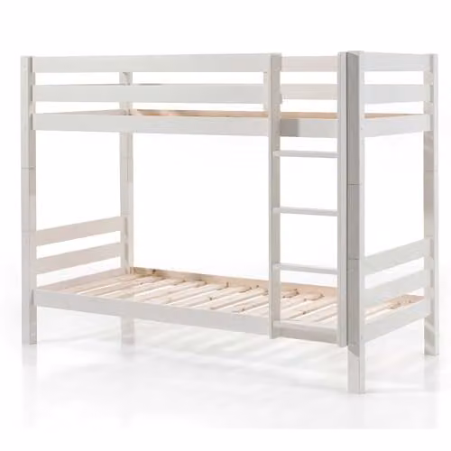 Vipack Pino Etagebed met 2 lades en opbergbox, massief hout, 90 x 200 cm