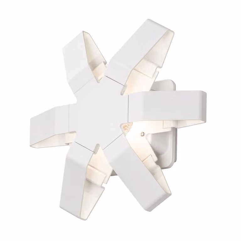 Konstsmide Pescara Star LED buitenwandlamp wit 25 cm