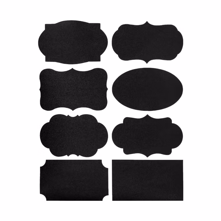 QUVIO Krijt sticker set met 80 stickers, 4,3 x 7 cm