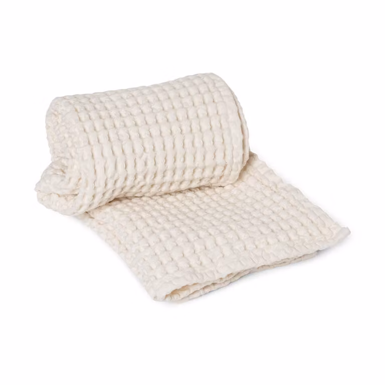 Ferm Living Handdoek biologisch katoen wit 50 x 100 cm