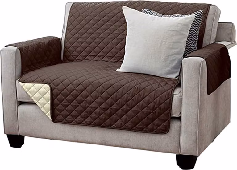 Waterdichte en omkeerbare stoelbeschermer en bankhoes met kussen voor alle sofa's