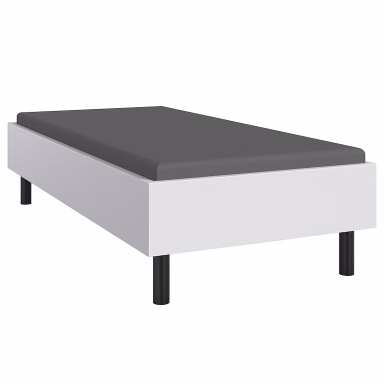 home24 Futonbed Easy Wit/Zwart B: 100 cm, D: 200 cm, H: 60 cm
