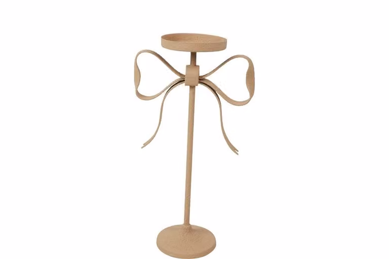 Countryfield Kenay kandelaar voor stompkaarsen, metaal, bruin, Hoogte: 32 cm