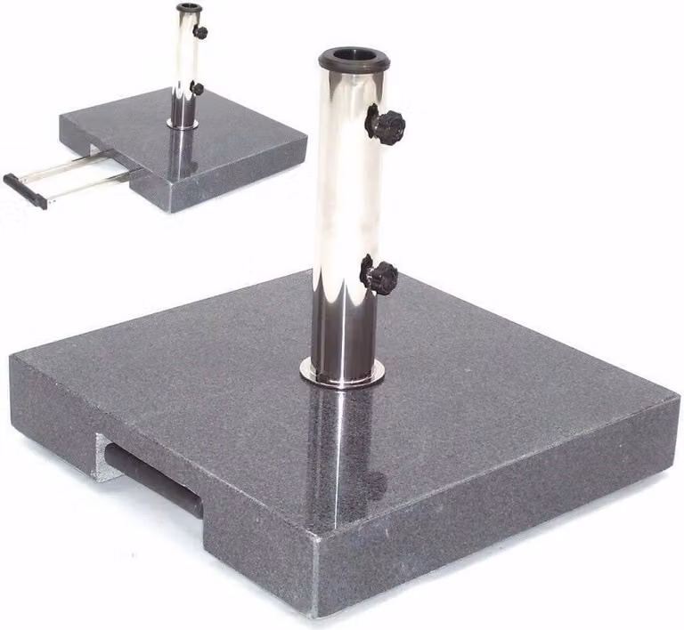 Apex Granieten parasolvoet 40 kg B/D/H: 45 x 45 x 7,5 cm