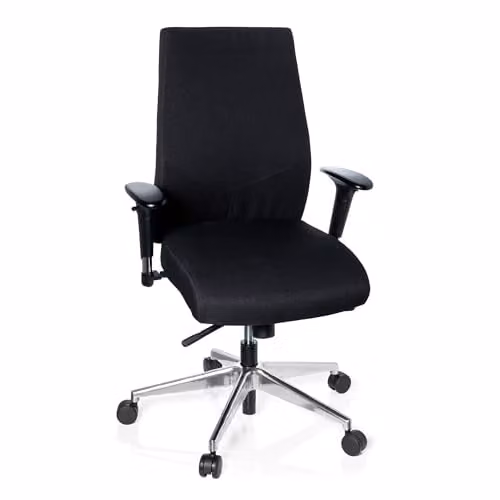 hjh OFFICE Pro-Tec 250 ergonomische bureaustoel zwart met verstelbare zitdiepte en armleuningen