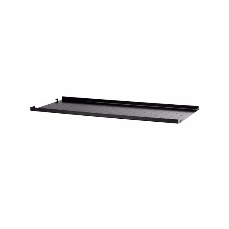 String metalen plank zwart B: 78 cm, D: 30 cm