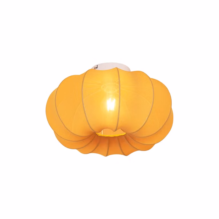 Qazqa Plafondlamp Scandinavisch Design Goud/Wit Diameter: 37 cm
