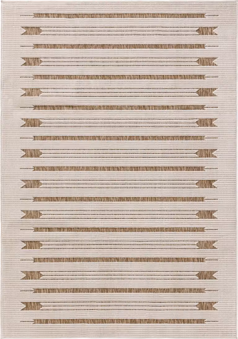 Interiyou Kano Binnen- en buitentapijt, crème/beige, 300 x 400 cm