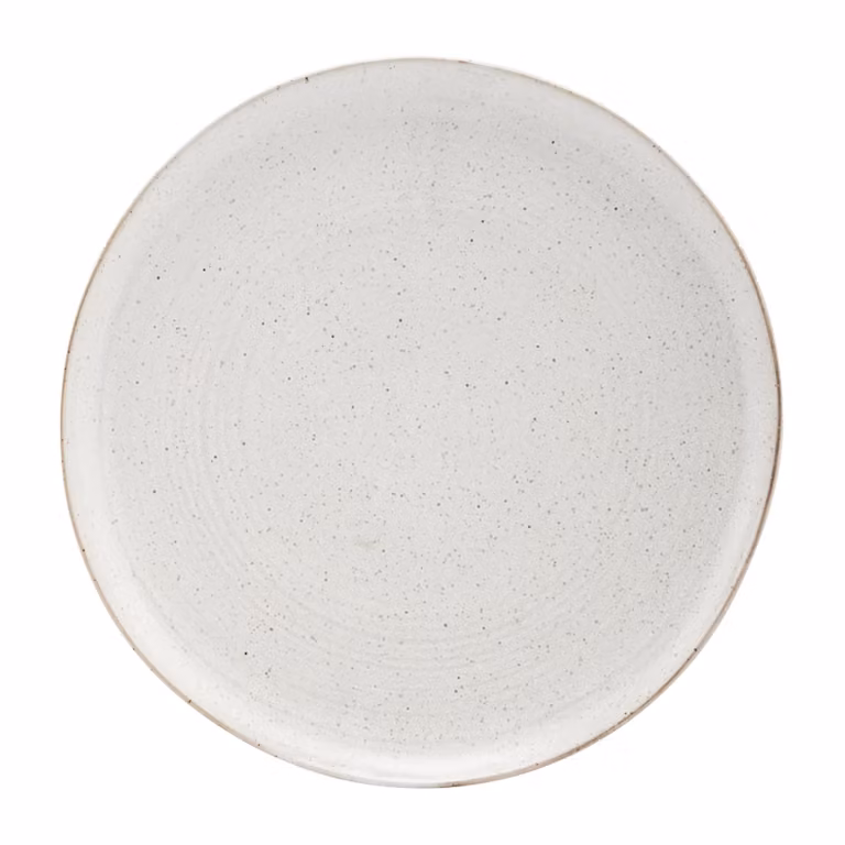 House Doctor Pion diner borden grijs-wit, set van 6 stuks, Ø 28,5 cm