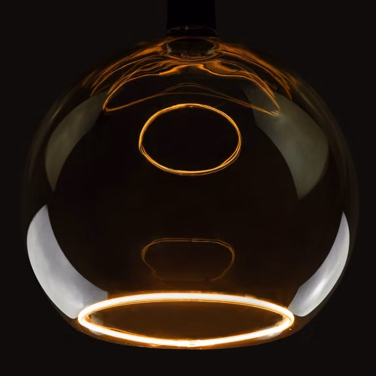 Segula Floating smoke design LED lichtbron - 8W - E27 - 350lm - 1900K - Ø 30 cm - Transparant glas