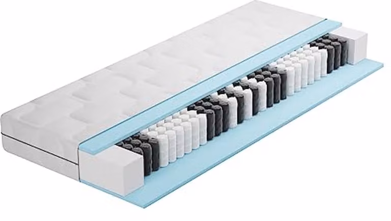 Orthopedisch pocketveringmatras 7 zones, hardheid H4, Öko-Tex gecertificeerd, B/D/H: 80 x 200 x 21 cm