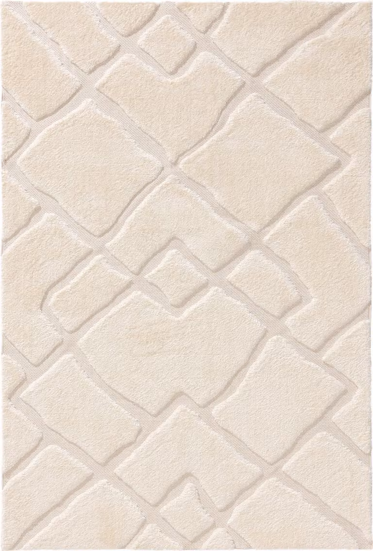Interiyou Vloerkleed Verona, Modern Geometrisch, Crème, 140 x 200 cm