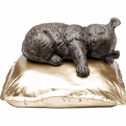 Kare Design Decoratief Beeldje Koala, Grijs/Goud/Bruin/Zwart, H x B x D: 35 x 20 x 35 cm