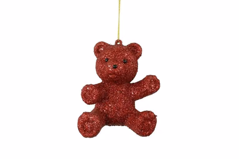 Countryfield Beer Adona Kerstdecor Rood 10 cm