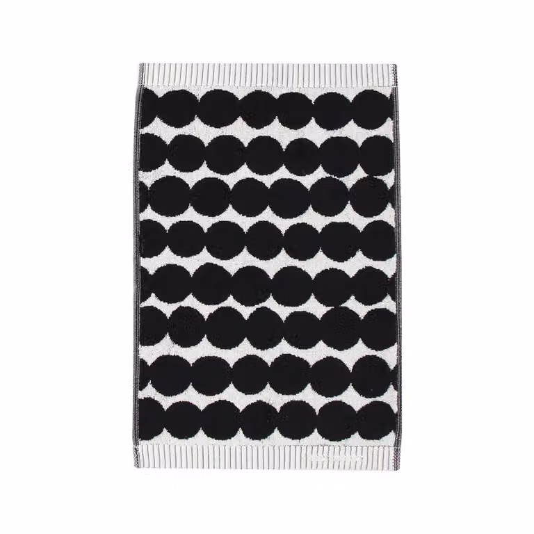 Marimekko Räsymatto gastendoek zwart 30 x 50 cm