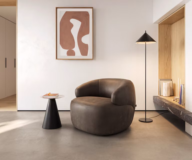 DELIFE Loungestoel Nova Beige Microvezel