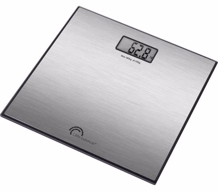 Little Balance Exclusive Bad weighingschalen van roestvrij staal met een maximaal gewicht van 180 kg