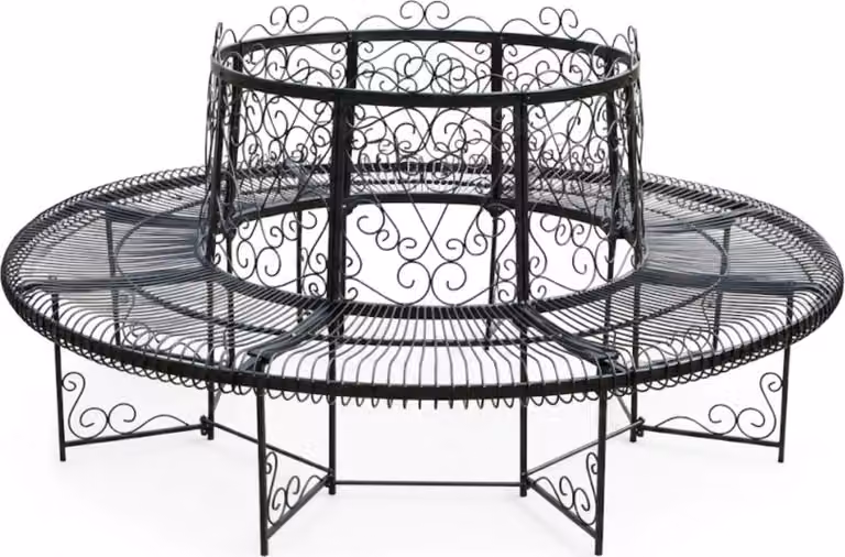 DanDiBo Ronde tuinbank XXL van metaal, Diameter: 200 cm