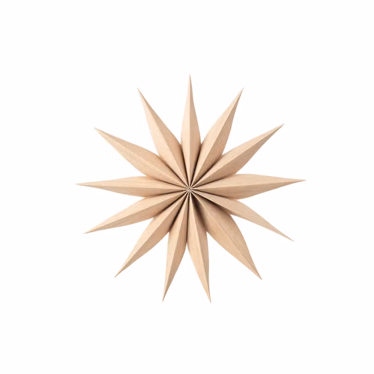 Broste Copenhagen Venok ster kerstdecoratie Natural Ø30 cm