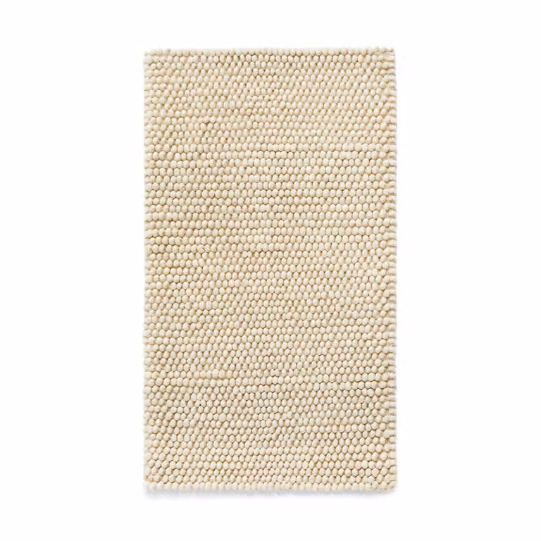 HAY Peas wollen vloerkleed Soft grey B/D: 80 x 140 cm