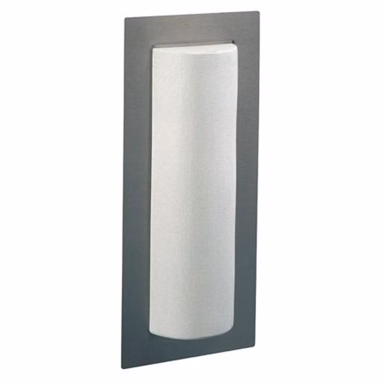 Pentangles Albert moderne RVS buitenwandlamp met glas in zilver of wit