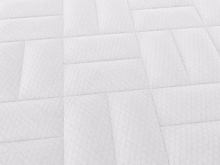 Ysmée Somira Set met Gestoffeerde Bedbodem en 7-Zones Schuim en Traagschuim-Gel Matras, 140 x 190 cm, Dikte: 22 cm