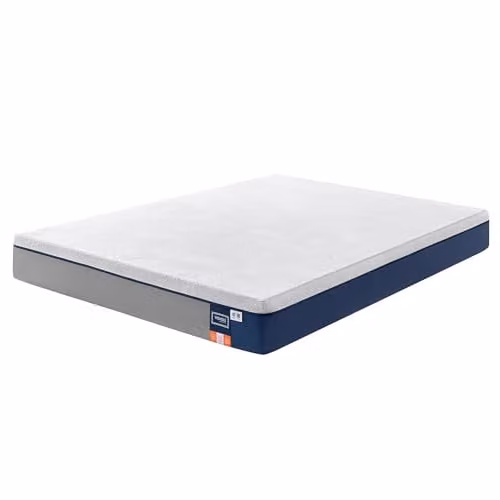 VASAGLE Matras met gel-geheugenschuim, 140 x 200 cm, 25 cm dik, blauw