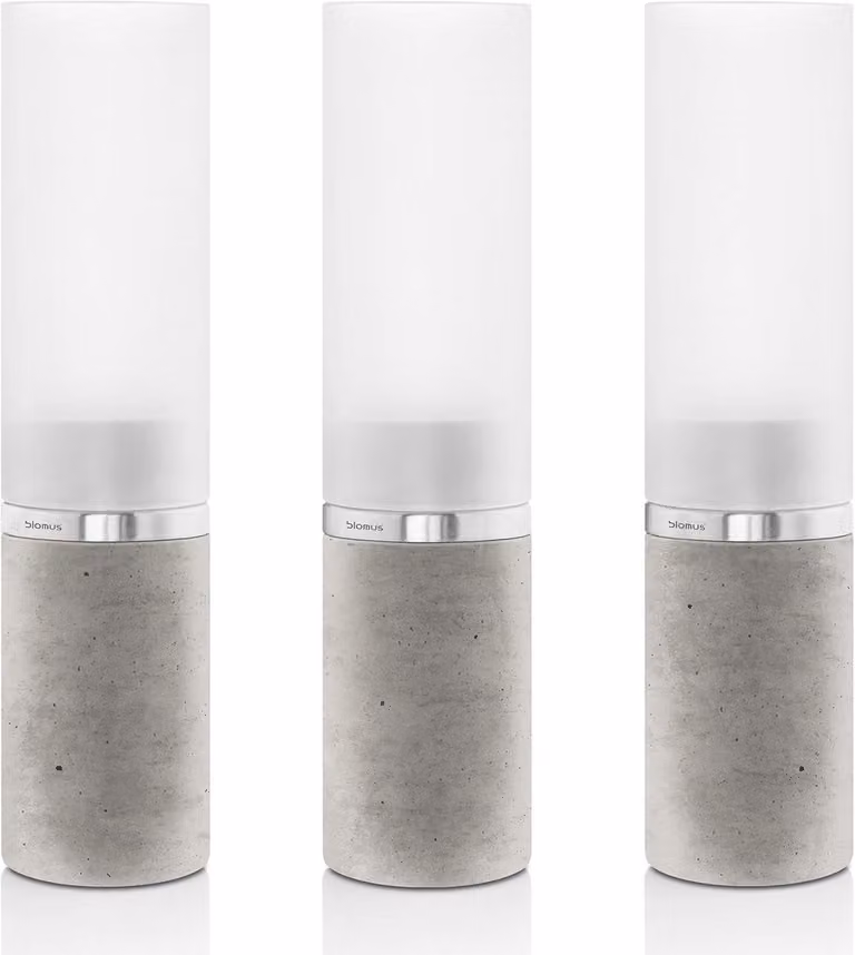 Zwart Windlicht Lantaarn Kaarsenhouder voor Sfeerverlichting Buiten met Afneembaar Glas, Hoogte: 21 cm