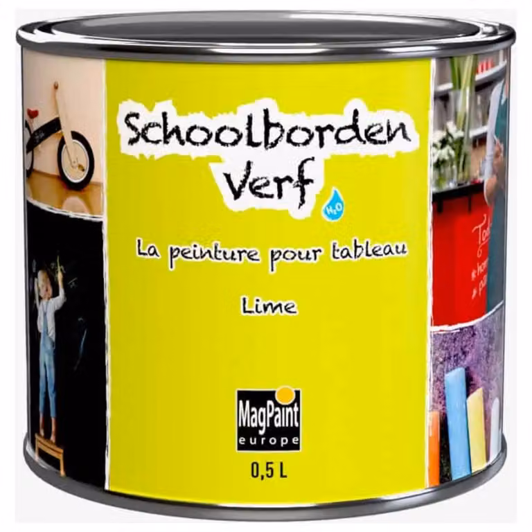 MagPaint Schoolbordverf Lime 500 ml – krijtbordverf voor muur, hout en metaal