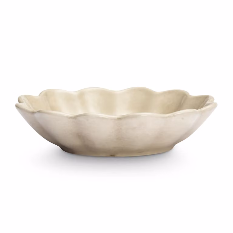 Mateus Oyster schaal Zand 16 x 18 cm