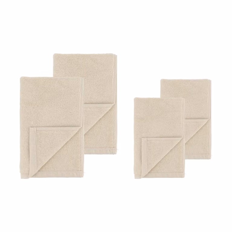 Scandi Living Drift handdoekenset 4-delig - Wit