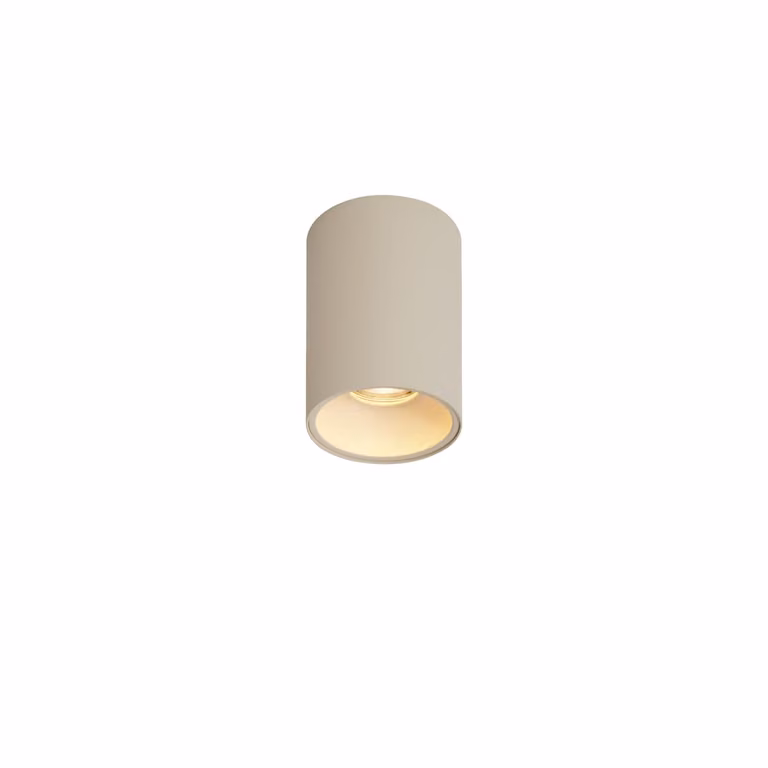 Qazqa Moderne opbouwspot beige rond GU10 50mm