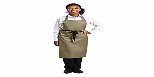 Whites Bib Schort Polycotton Olijfgroen voor Keuken en Restaurant