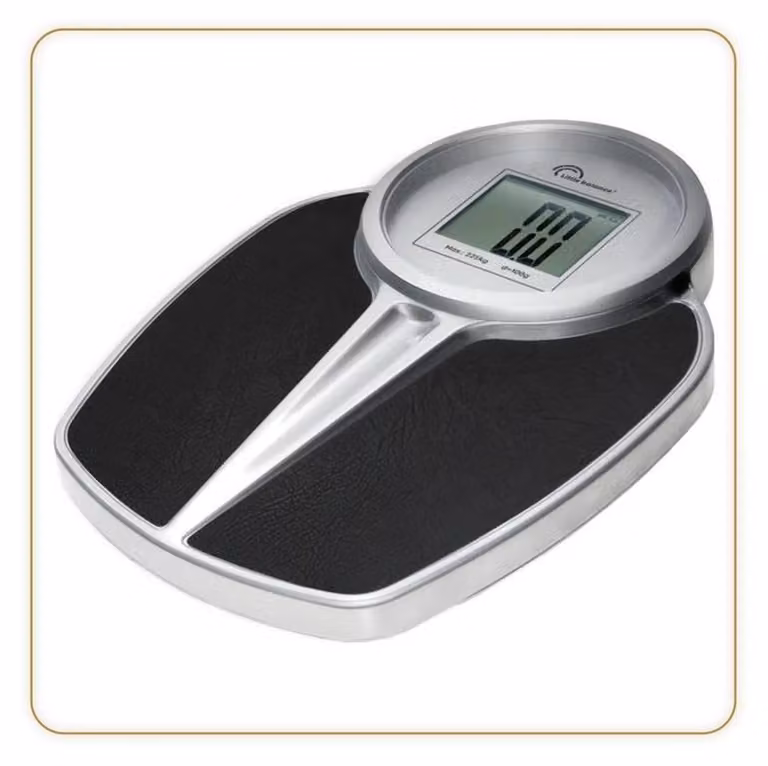 Little Balance 8327 PRO M 225 Elektronische bad weighedschaal - Zwart/Zilver - Max. 225 kg