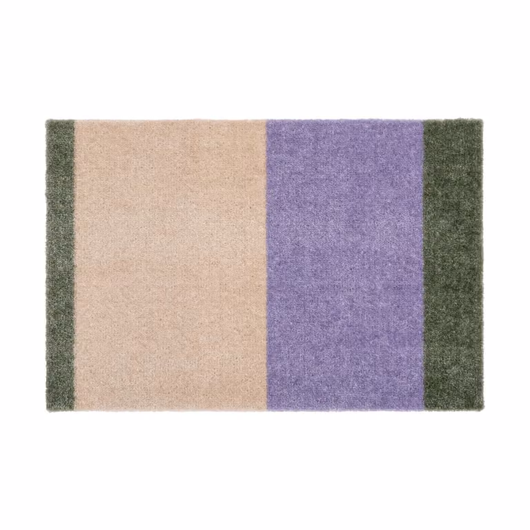 Tica Copenhagen Stripes deurmat horizontaal Lilac-ivory-green 40 x 60 cm